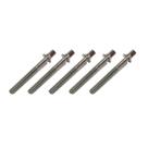 Kit 5 Parafuso Afinação De Bateria 50mm X 5mm 7/32