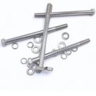 Kit 5 parafusos meia rosca parcial sextavado inox m10*120mm
