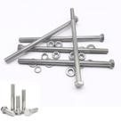 Kit 5 parafusos meia rosca parcial sextavado inox m10*200mm