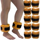 Kit 5 Pares de Caneleiras de Hidroginástica Em EVA Peso 2 à 3kg DF4031-LR Laranja Dafoca Sports