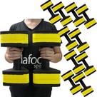 Kit 5 Pares de Halteres Hidroginástica Em EVA 3 A 4Kg DF4013-BK Preto/Amarelo Dafoca Sports