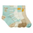 Kit 5 Pares de Meias Infantil Preguiça P - Lepeka