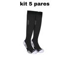 kit 5 Pares De Meiões de Futebol Hoahi Cano Longo - Treino e Jogo Alta Durabilidade