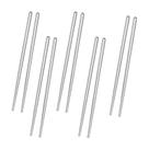 Kit 5 Pares Hashi de Inox 23cm Comida Japonesa