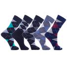 Kit 5 Pares Meia Casual Algodão Escocesa