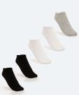 Kit 5 Pares Meias Invisíveis Feminina Básicas Marisa-56358
