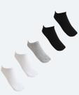 Kit 5 Pares Meias Invisíveis Feminina Marisa Branco-18234