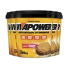 Kit 5 Pasta de Amendoim Vitapower Integral Crocante 1Kg