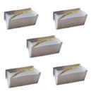 Kit 5 Pastas Sanfonadas Duplicata 31 Divisórias 19x24cm Fumê