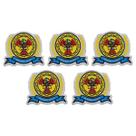 Kit 5 Patch Bordado Radiologia Termocolante Aplique 9x8cm