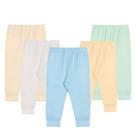 Kit 5 Pçs Calça Mijão Liso Suedine Vira Pé Enxoval Bebê Kit 5 Pçs Calça Mijão Liso Suedine Vira Pé Enxoval Bebê
