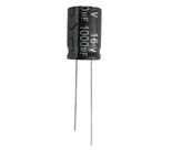 Kit 5 pçs - capacitor eletrolitico 1000x16v - 1000uf x 16v