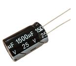 KIT 5 PÇS CAPACITOR ELETROLITICO 1500X25V - 1500UF X 25V 105º GRAUS