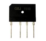 Kit 5 pçs diodo gbj1510 - gbj 1510 - 15amp 1000v - ponte retificadora
