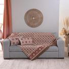 Kit 5 Pçs Xale para Sofá e Almofadas Cheias Marrocos Jacquard 1,35x1,35m com Franja Kit 5 Pçs Xale para Sofá e Almofadas Cheias Marrocos Jacquard 1,35x1,35m com Franja