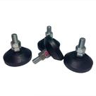 Kit 5 pé nivelador/sapata de borracha 5cm parafuso 3/8 polegada