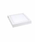 Kit 5 Peça Luminária Led Flat Sobrepor Quadrada 6500k- 18W (18W - 218x218x7,5) Lumanti