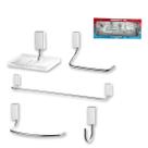 Kit 5 Peças Acessórios Banheiro Lorenzetti LorenWay C30 Cromado Parede