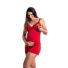 Kit 5 peças amamentação robe camisola babydoll calcinha
