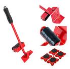 Kit 5 Peças Aparelho Movedor De Materiais Pesado Ferramentas Sofá Geladeira Máquina de Lavar Roupa Guarda Dispositivo Levantar Ate 150kg