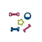 Kit 5 Peças Brinquedo Borracha Variados The Pets Brasil
