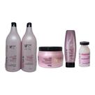 Kit 5 Peças Cabelos Danificado Poroso Ressecado Ponta Dupla Hidratação Reconstrução WF Renew 2.812ml