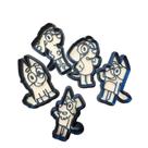 Kit 5 Peças de Cortadores / Marcador de Biscoito Bluey