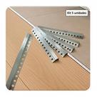 Kit 5 Peças De Perfil Filete P Em Inox 304 Escovado Acm Inox 1m Kit 5 Peças De Perfil Filete P Em Inox 304 Escovado Acm Inox 1m