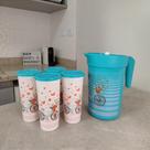 Kit 5 Peças Ilúmina Bike - Jarra e Copos Tupperware