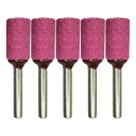 Kit 5 Peças Ponta Montada Rosa Para Retifica C 196 25 X16mm Rebolo