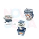 Kit 5 Peças Pote Conect/ Tigela/ Copo bichinhos - plasutil