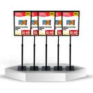 Kit 5 Pedestais Porta Cartaz Oferta Para Folha A4 Com Regulagem