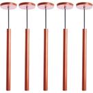 Kit 5 Pendente Luminária Tubo Cobre 50 Cm