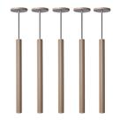 Kit 5 Pendente Luminária Tubo Fendi 50 Cm