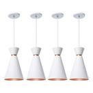 Kit 5 Pendente Lustre Luminária Pequim 30cm Branco Kit 5 Pendente Lustre Luminária Pequim 30cm Branco