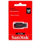 Kit 5 Pendrive Sandisk Cruzer Blade 128gb 2.0 Preto E Vermelho Usb Preto