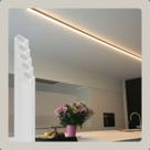 Kit 5 Perfil Led Iluminacao Luminaria Sobrepor Gesso Parede Bivolt Branco Kit 5 Perfil Led Iluminacao Luminaria Sobrepor Gesso Parede Bivolt Branco