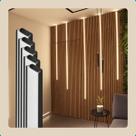 Kit 5 Perfil Led Iluminacao Slim Luminaria Embutir Gesso Embutido Preto