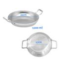 Kit 5 Pergaminho Frigideira Aluminio para Porções 22cm 1200 ml ABC