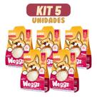 Kit 5 Petisco Brinquedo Cachorro 100% Natural Frango Alecrim