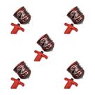 Kit 5 Pião Luminoso LED Música Flashing Brinquedo Peg-Top