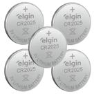 Kit 5 pilha botao eletr cr2025 3v elgin