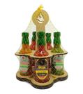 Kit 5 Pimenta Molho 60ml Na Caixinha De Madeira Fogo Mineiro