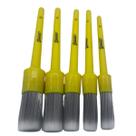 Kit 5 Pincéis Internos Cerdas Macias Detailer Detalhamento