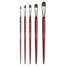 Kit 5 pincel lingua de gato 286 artista sintetico suave 4-20 condor