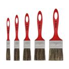 Kit 5 Pincel Trincha Simples Esmalte Sintético e Tinta Óleo
