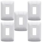 Kit 5 Placa 1 Modulo Vertical 4x2 Tramontina Aria Branco Kit 5 Placa 1 Modulo Vertical 4x2 Tramontina Aria Branco