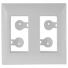 Kit 5 placa 2 postos para moveis branco aria tramontina 57203035