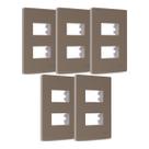 Kit 5 Placa 4x2 2 Postos c/ Sup Argila Infiniti Margirius