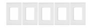 Kit 5 Placa 4X2 3 Postos Juntos Branca Liz - Tramontina Kit 5 Placa 4X2 3 Postos Juntos Branca Liz - Tramontina